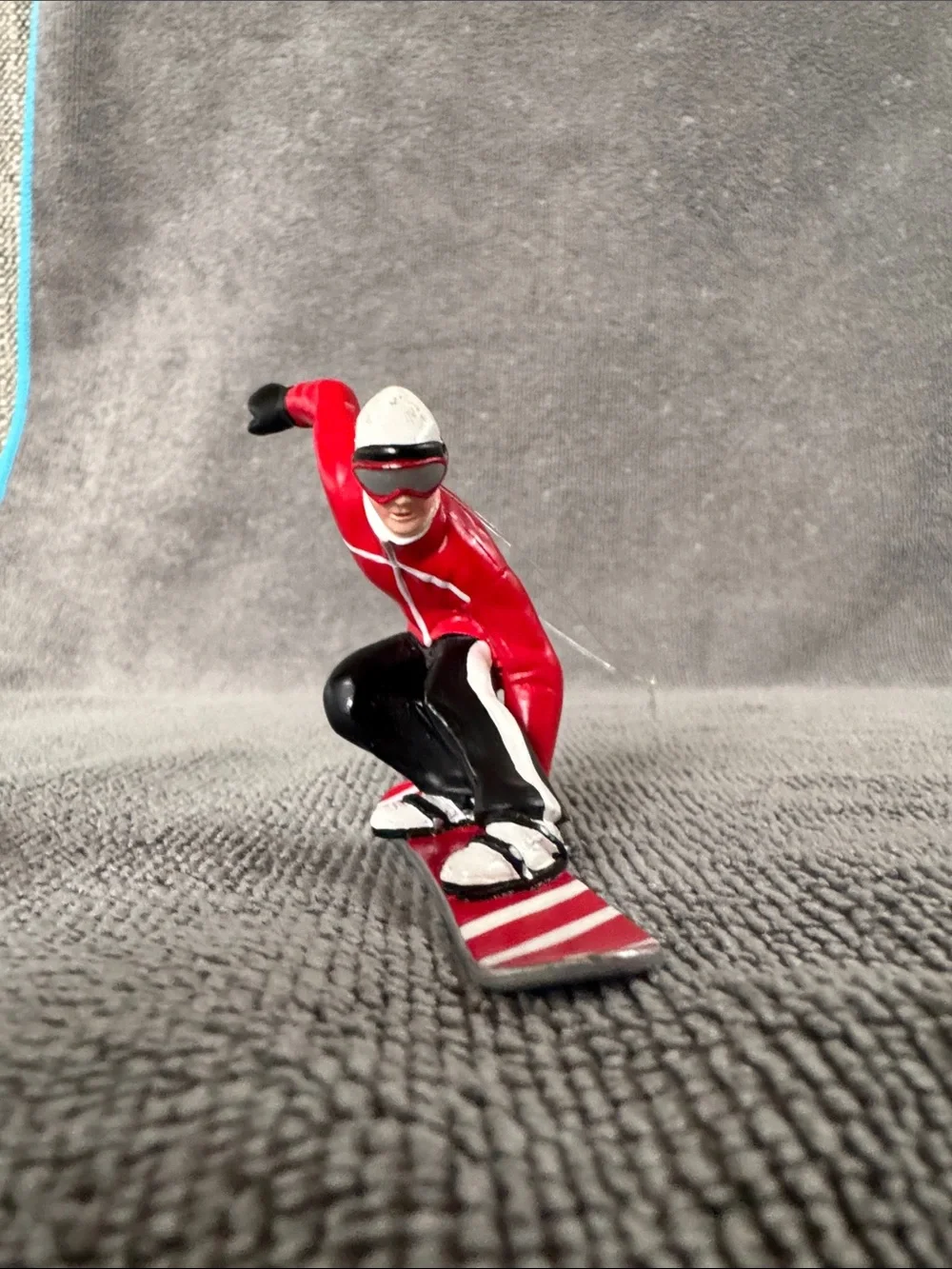 VTG Department 56 Cliff Ridge Snowboarder Christmas Tree Ornament